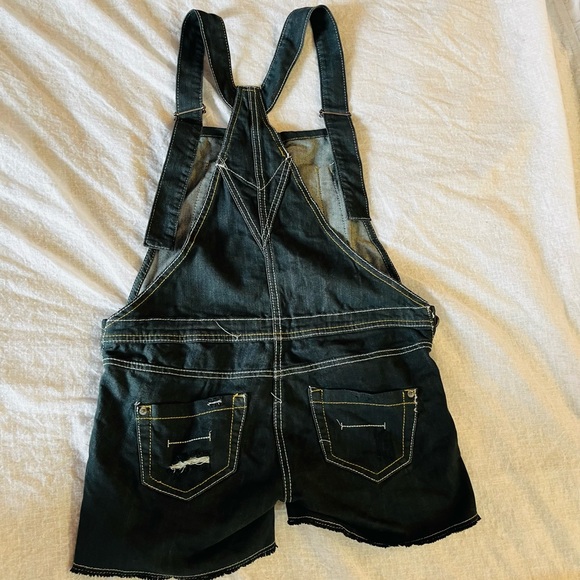 Black denim dungaree - Picture 2 of 7